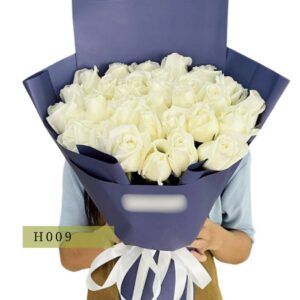 h009 (กหลาบขาว 20 ดอก )